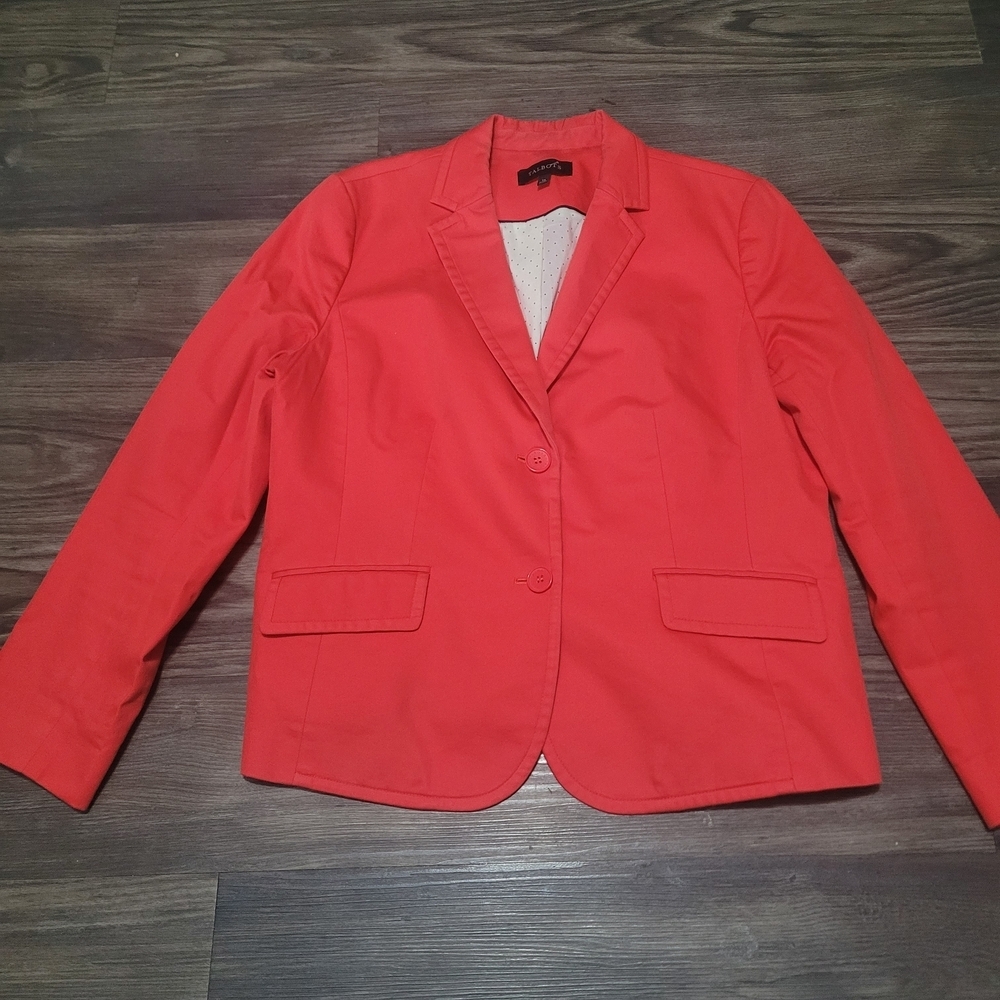 Talbots Women's Blazer Size 14 Plus Size Two Button Preowned - Picture 1 of 6